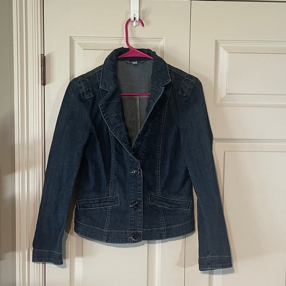 CAbi Jackets & Blazers - CAbi Dark Blue Denim Jacket women’s size medium